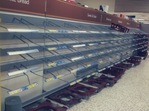 Britene fikk panikk og kjøpte alt brødet da de kom snø